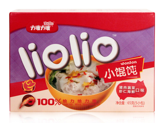 力哦力哦豬肉蔬菜+蝦仁海鮮小餛飩65克