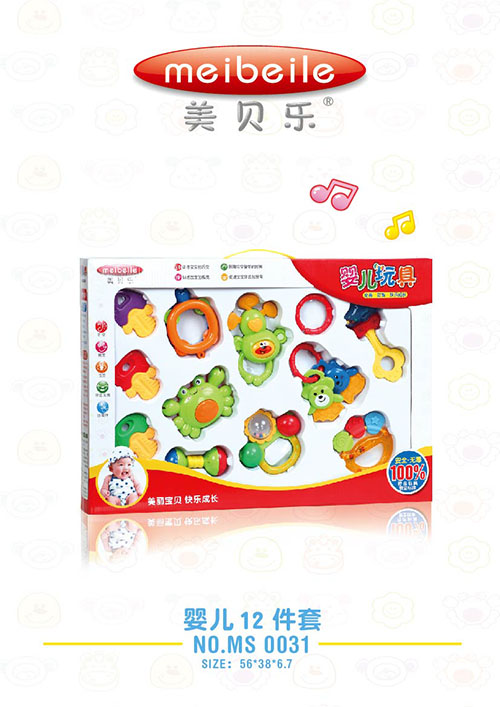 美貝樂yinge搖鈴12件套