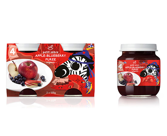 小馬斑斑蘋果藍(lán)莓天然果泥