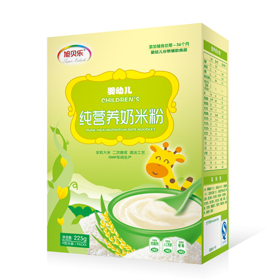 旭貝樂yingye純營養(yǎng)奶米粉盒裝