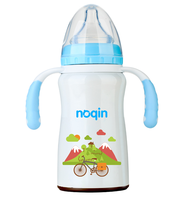 諾親保溫奶瓶 藍(lán)色200ml