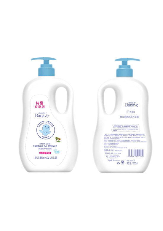 芭貝諾比yinge柔潤(rùn)洗發(fā)沐浴露1升裝