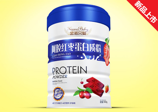 金諾貝嬰阿膠紅棗新蛋白質(zhì)粉鐵聽