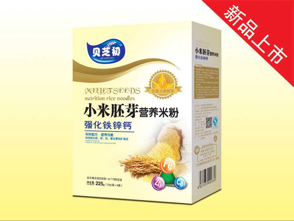 貝芝初強(qiáng)化鐵鋅鈣-小米胚芽營(yíng)養(yǎng)米粉盒裝
