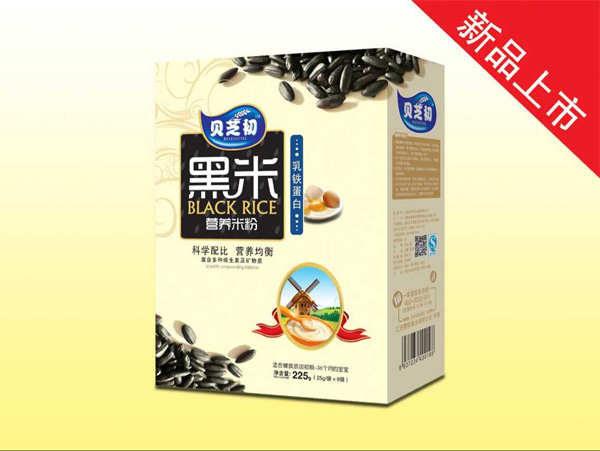 貝芝初乳鐵蛋白-黑米營養(yǎng)米粉盒裝