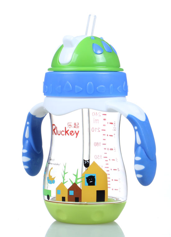 樂(lè)起PPSU歪嘴水壺240ml藍(lán)色