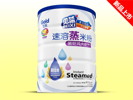 貝希速溶蒸米粉鐵聽-菌菇雞肉配方