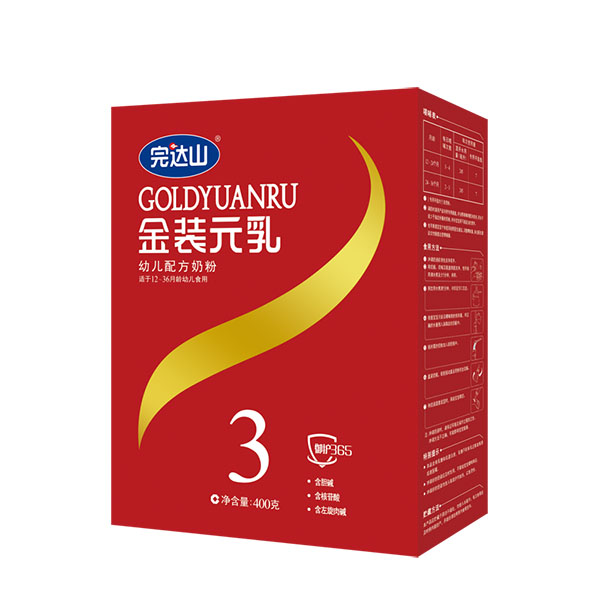 完達山金裝元乳youe配方奶粉(3段)盒