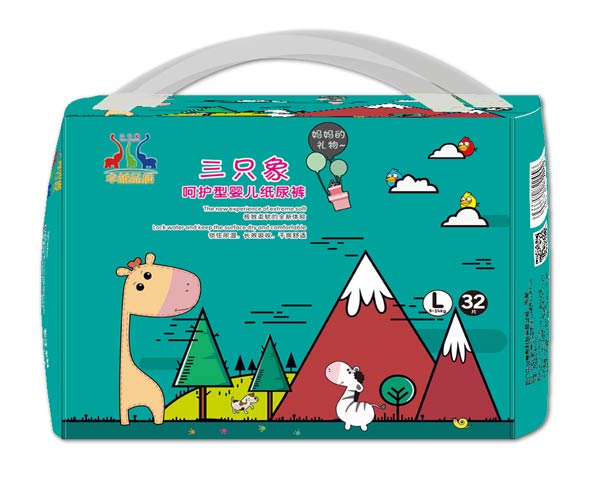 三只象呵護(hù)型yinge紙尿褲L32片
