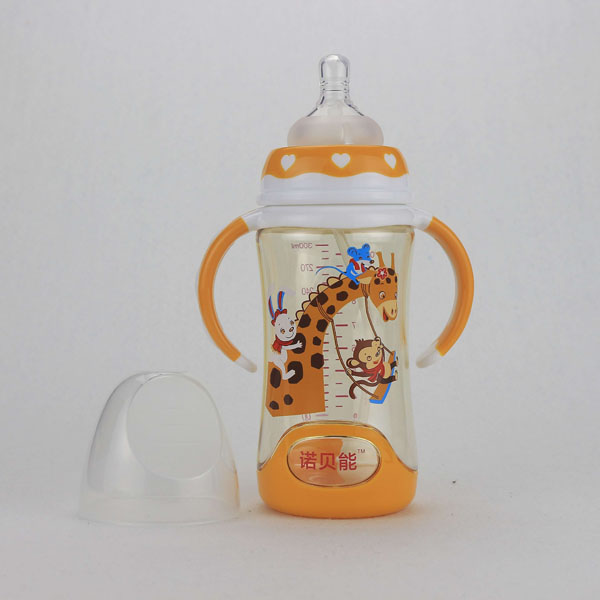 諾貝能yingye奶瓶帶柄長(zhǎng)頸鹿圖案