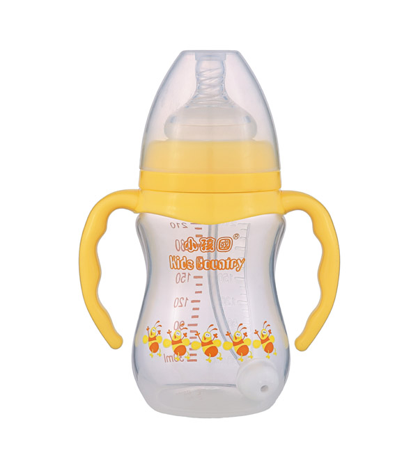 小孩國(guó)寬口自動(dòng)弧形PP安全奶瓶210 ML