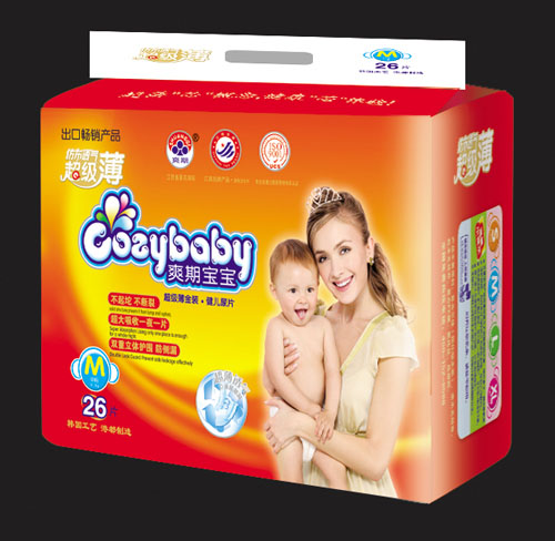 爽期寶寶超仿布透氣健兒尿片M碼