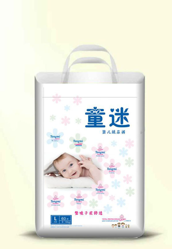 童迷嬰兒紙尿褲L碼大包(60片)