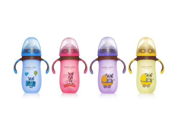 芭芘寶貝高硼硅包膠玻璃奶瓶組合大