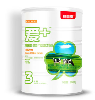 貝因美綠愛(ài)幼兒配方奶粉3段