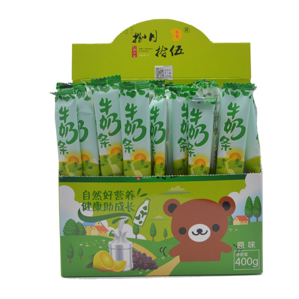 捌月拾伍原味牛奶條400g內包裝