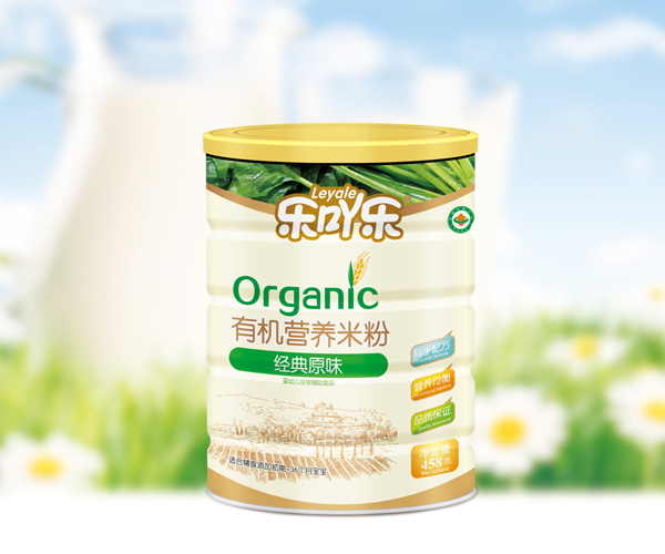 樂吖樂有機營養(yǎng)米粉經(jīng)典原味罐裝