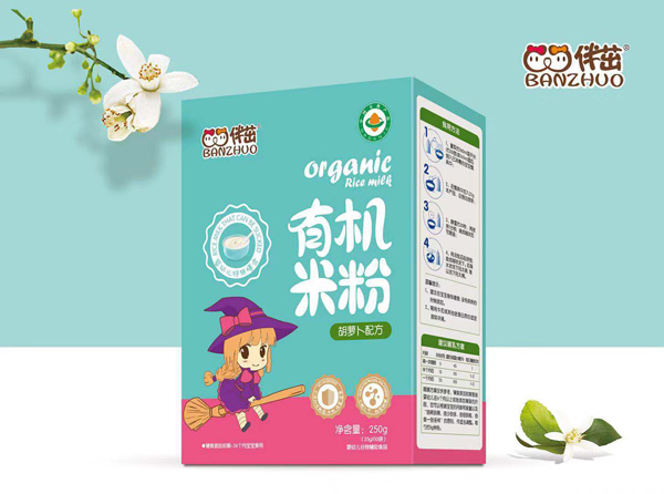 伴茁有機(jī)米粉-胡蘿卜配方盒裝