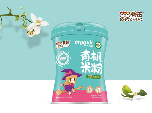 伴茁有機(jī)米粉-胡蘿卜配方罐裝