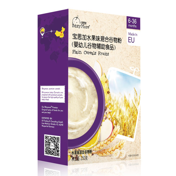 寶思加水果味混合谷物粉