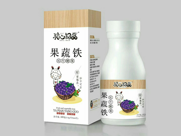 糧心初品果蔬鐵壓片糖果