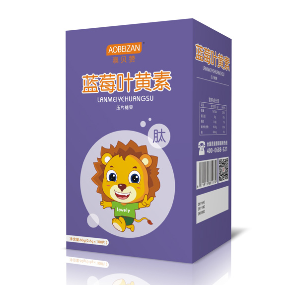 澳貝贊藍莓葉黃素壓片糖果