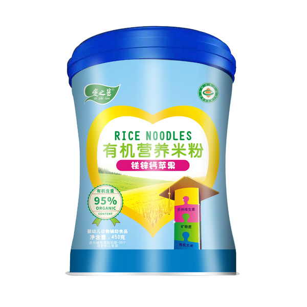 愛之藍有機營養(yǎng)米粉鐵鋅鈣蘋果