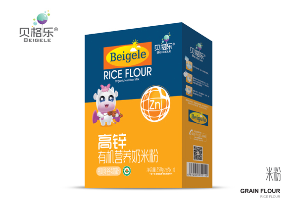 貝格樂高鋅有機(jī)營養(yǎng)奶米粉 盒裝