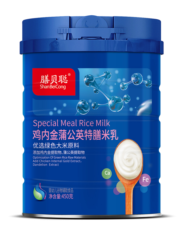 膳貝聰雞內(nèi)金蒲公英特膳米乳(450克聽)