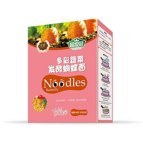 超級(jí)冠多彩蔬菜發(fā)酵蝴蝶面(盒)