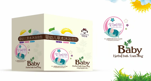 頑皮蟲(chóng)草本沐浴泡包 (紫蘇護(hù)膚)