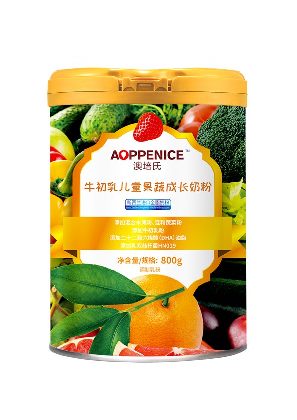 澳培氏牛初乳兒童果蔬成長(zhǎng)奶粉