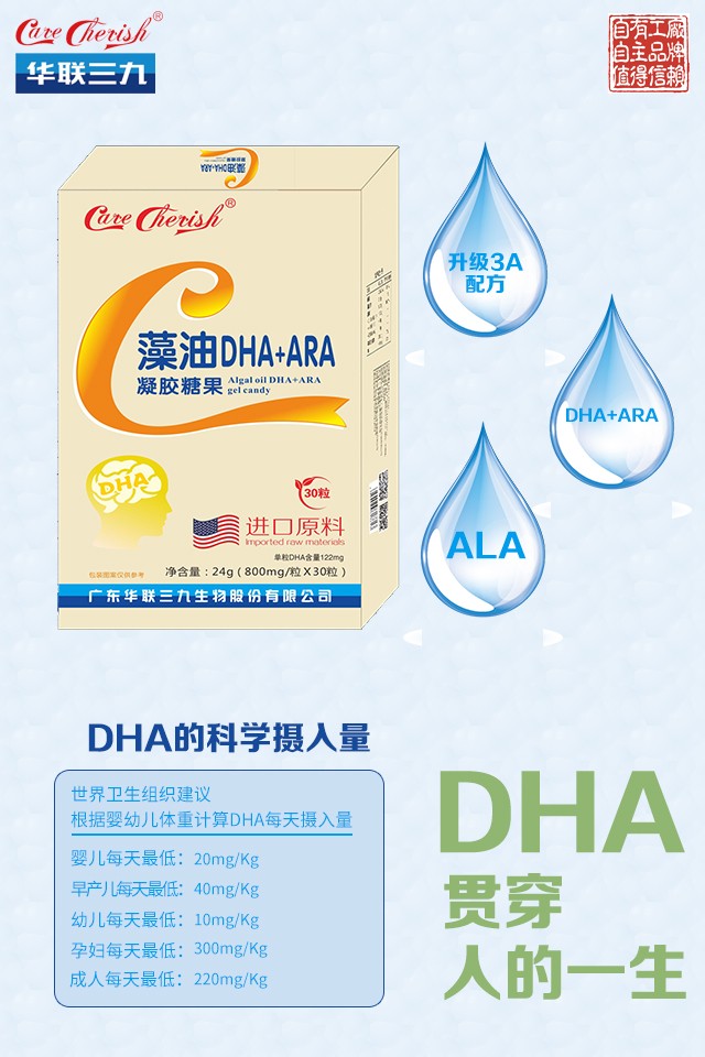 CareCherish致呵藻油DHA+ARA凝膠糖果效果圖