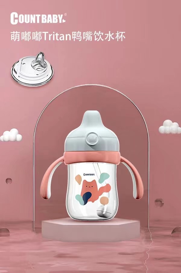 萌嘟嘟Tritan鴨嘴飲水杯.jpg 萌嘟嘟Tritan鴨嘴飲水杯.jpg