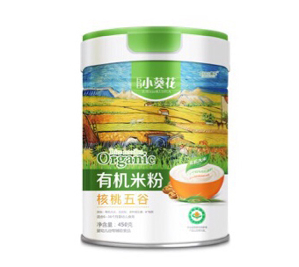 巨日小葵花核桃五谷有機(jī)米粉.
