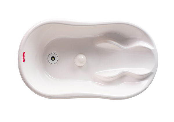 貝兒美兒寶寶浴盆大號 白色