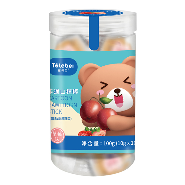 童樂貝卡通山楂棒 草莓味