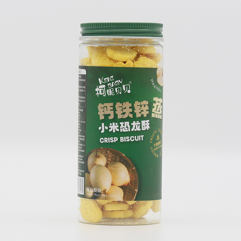 柯妮貝貝鈣鐵鋅蒸小米恐龍酥-秋月梨味