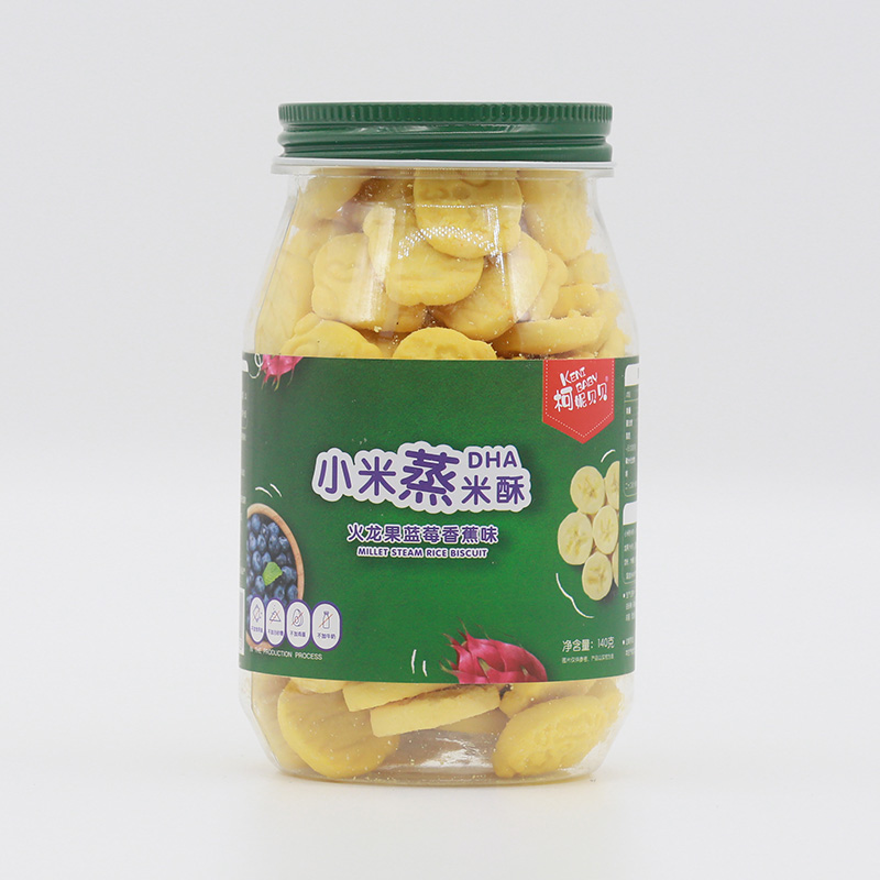 柯妮貝貝小米蒸米酥-火龍果藍(lán)莓香蕉味