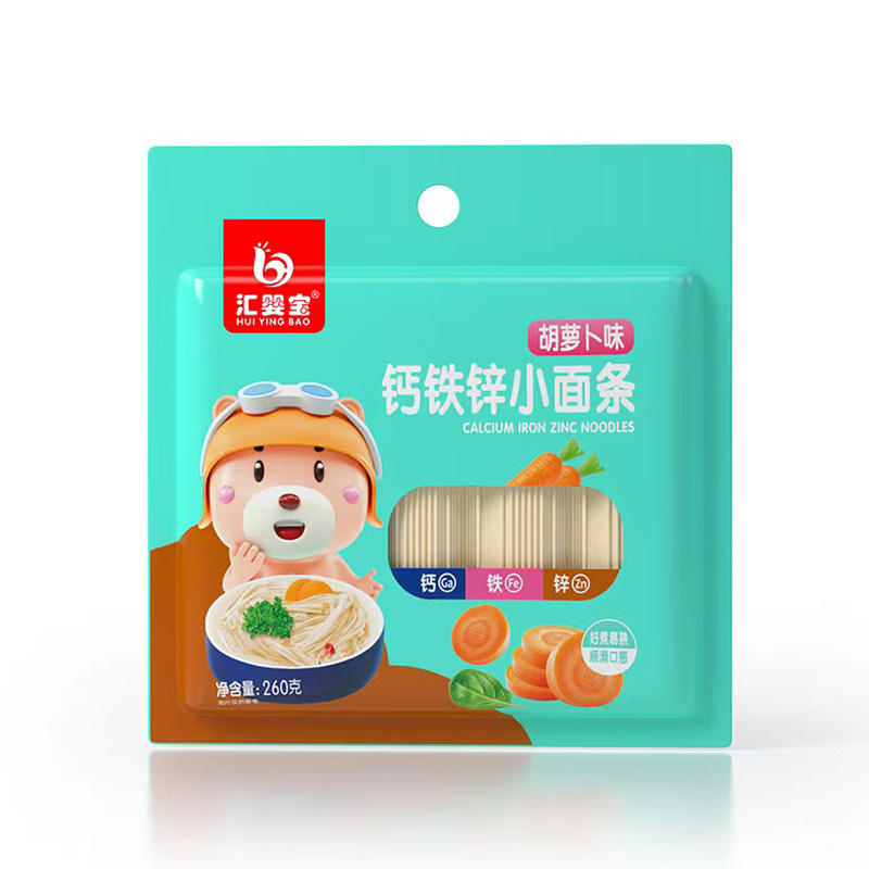 匯嬰寶鈣鐵鋅小面條袋裝-胡蘿卜味