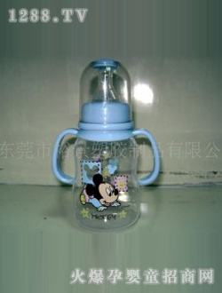 裕景yinge奶瓶米奇圖案雙手柄