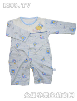 安嬰寶圓領yinge連體衣