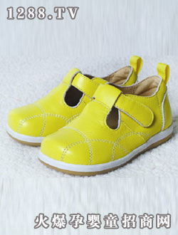 基諾浦羊皮鞋（黃色）4#