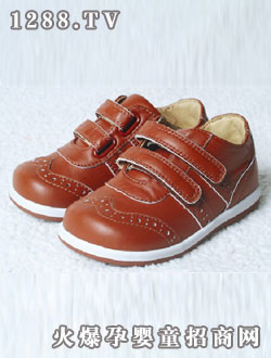 基諾浦羊皮鞋（棕色）4#