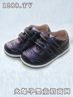 基諾浦羊皮鞋（深藍色）4#