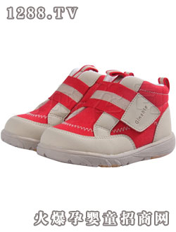 基諾浦嬰童鞋(米紅色4#)