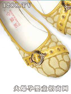 倩百合黃色斑紋yunf鞋