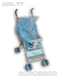 小貝樂(lè)兒童傘柄車T-116藍(lán)色