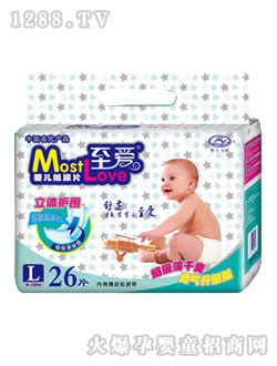 至愛(ài)透氣升級(jí)紙尿褲L26