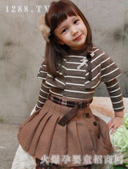 米奇兒棕色時尚套裙